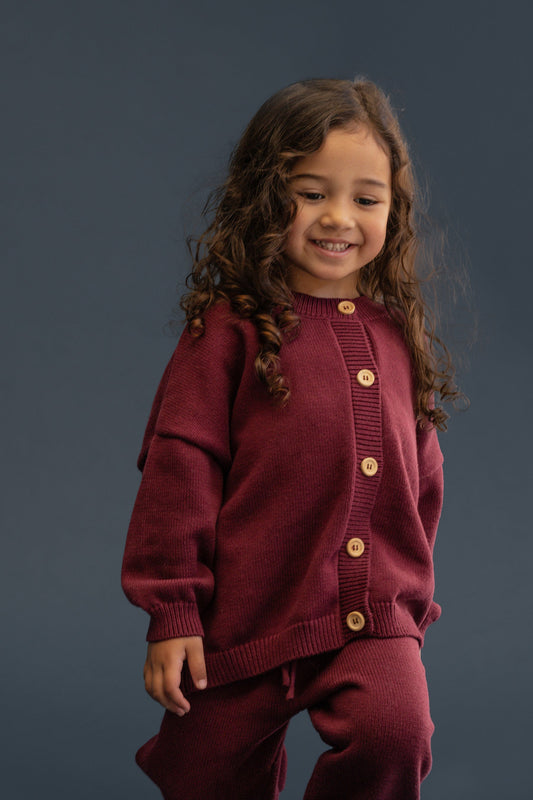 Pomegranate Knitted Cardigan