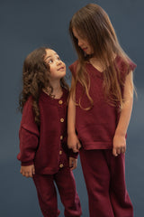 Pomegranate Knitted Vest