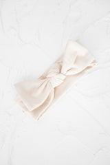 Beige Stretch Bow