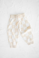 Knitted Pants  - Cream