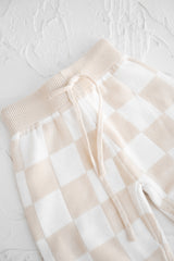 Knitted Pants  - Cream