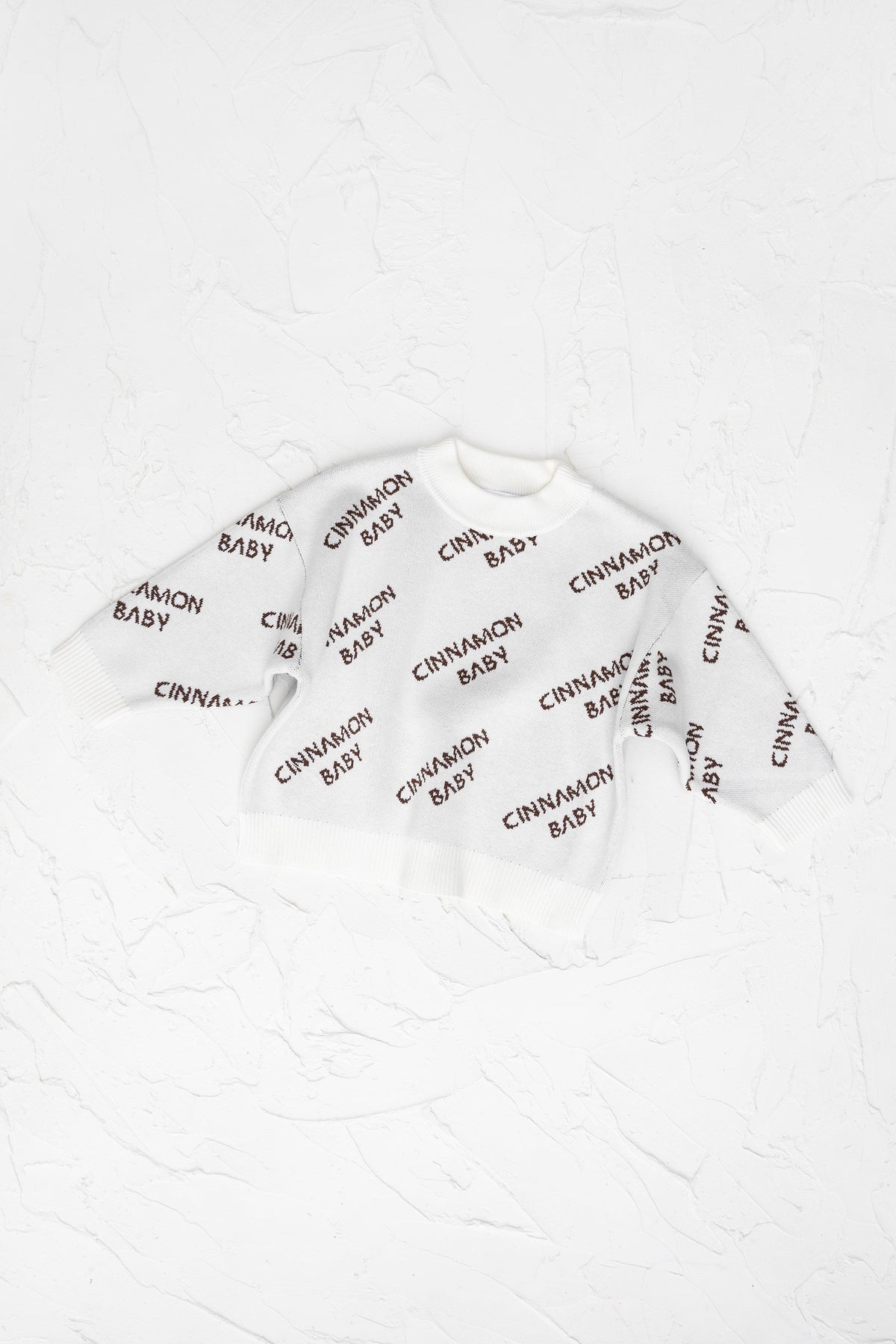 Knitted Logo Jumper- Coffee