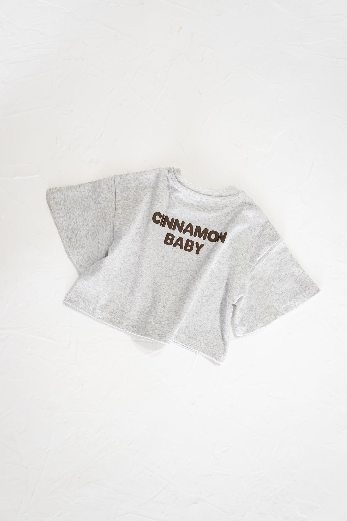 Grey Marle Puff Oversized Tee