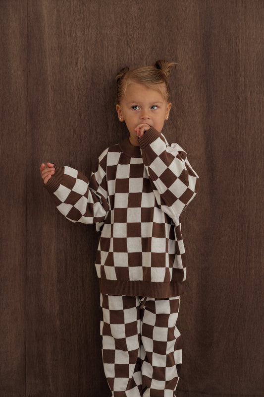 Knitted Jumper - Chocolate