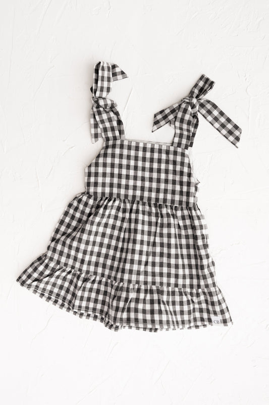 Black Gingham Dress