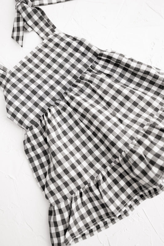 Black Gingham Dress