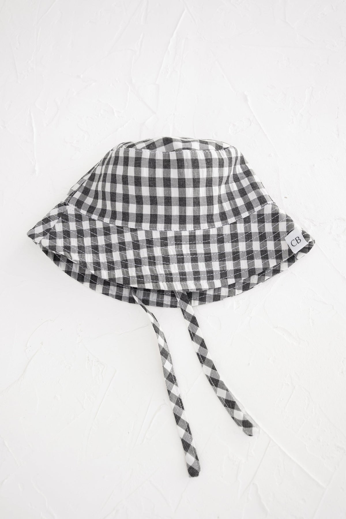 Gingham Bucket Hat - Black