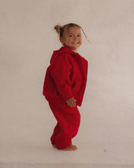 Primary Zip Hoodie - Red