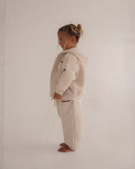 Primary Zip Hoodie - Stone