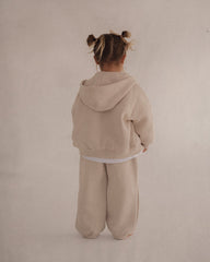 Primary Zip Hoodie - Stone