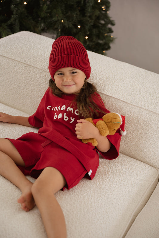 Knit Beanie - Red