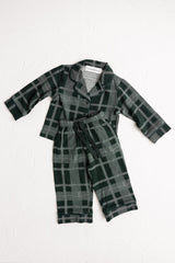 Plaid Long Pyjamas - Green