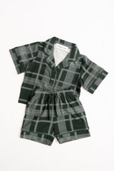 Plaid Short Pyjamas - Green