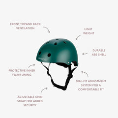 BANWOOD HELMET - DARK GREEN (50-54 cm)