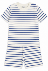 KIDS SHORTIE PYJAMA SET | NAVY BRETON