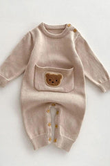 Waffle Bear One Piece Playsuit