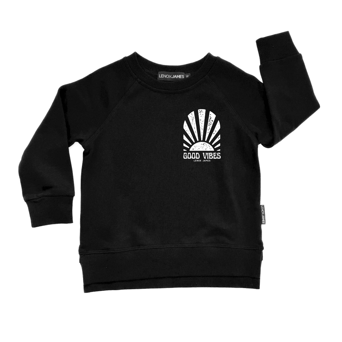 GOOD VIBES SWEATSHIRT - BLACK