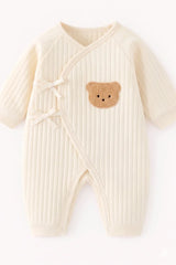 The Teddy Bear Boucle Wrap Baby Grow Romper