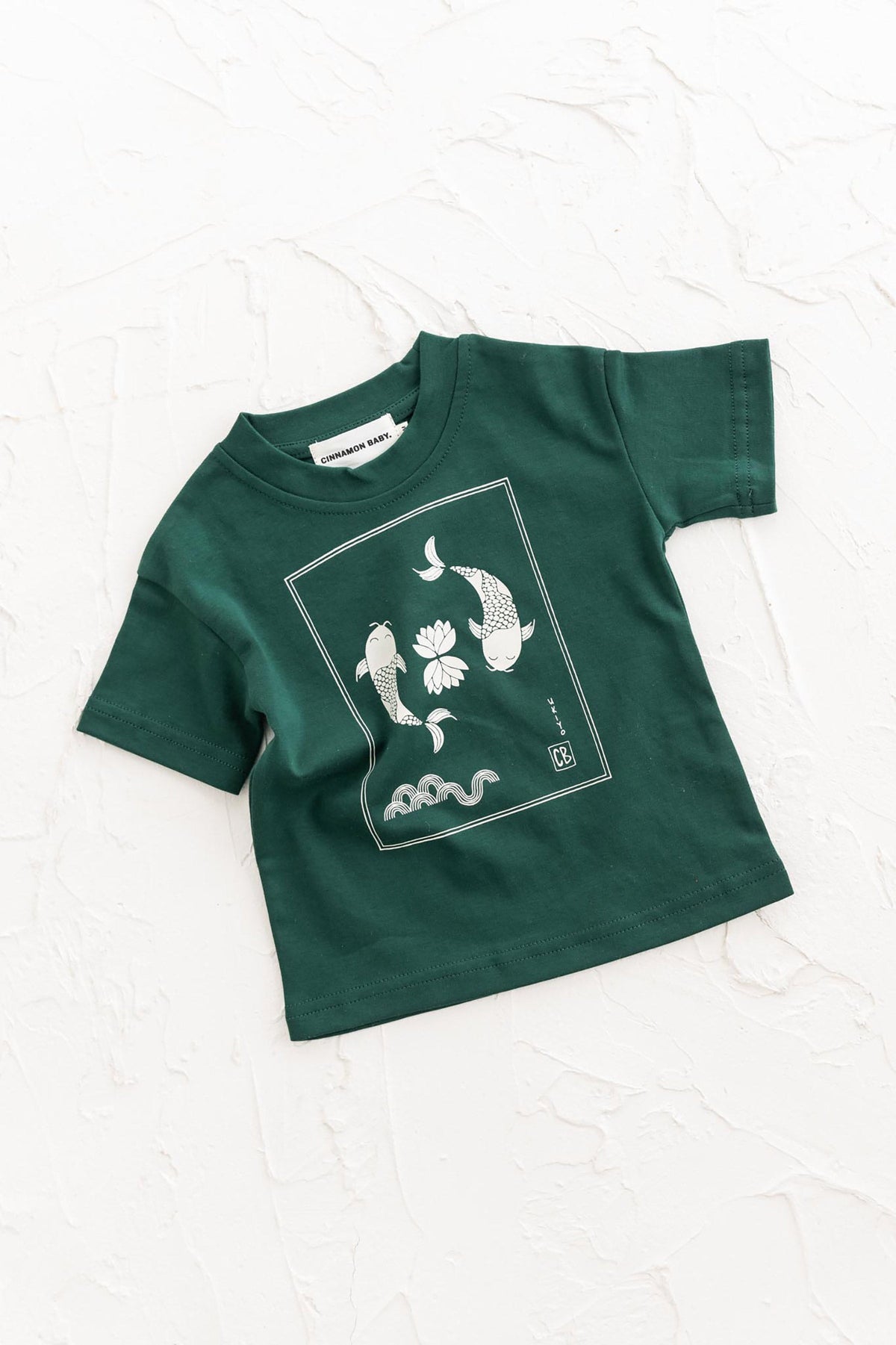 Happy Little Koi Tee Olive