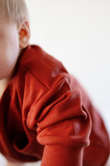 Harley Pocket Romper in Brick