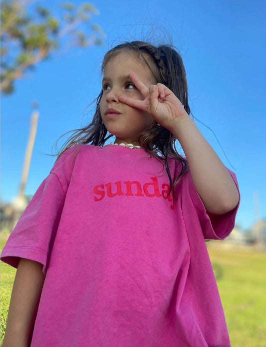 Sunday Tee - Pink