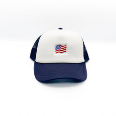 Tiny Waving Flag Trucker Hat
