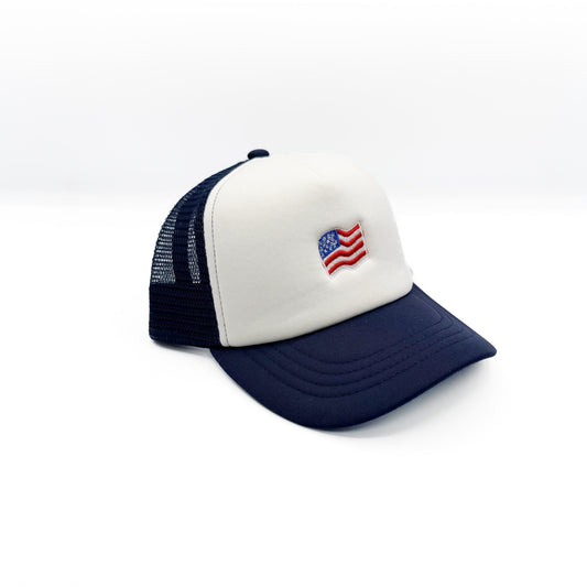 Tiny Waving Flag Trucker Hat