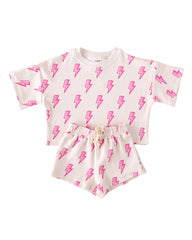 Shorts Set | Pink Bolts