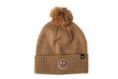 Smiley Pom Pom Hat