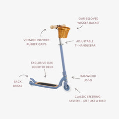 BANWOOD MAXI SCOOTER VINTAGE - BLUE