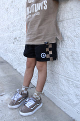 ALL DAY CHECK SHORTS - ONYX DRIFT
