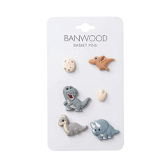 BANWOOD BASKET PINS - DINOSAURS