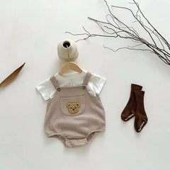 Wow Summer Bear Dungarees