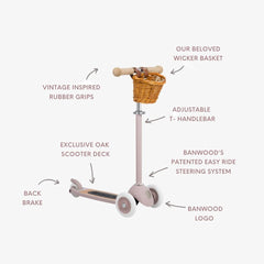 BANWOOD SCOOTER VINTAGE - DUSTY PINK