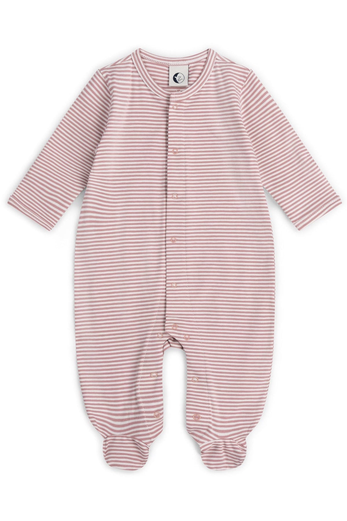 BABY SLEEPSUIT | ROSE STRIPE