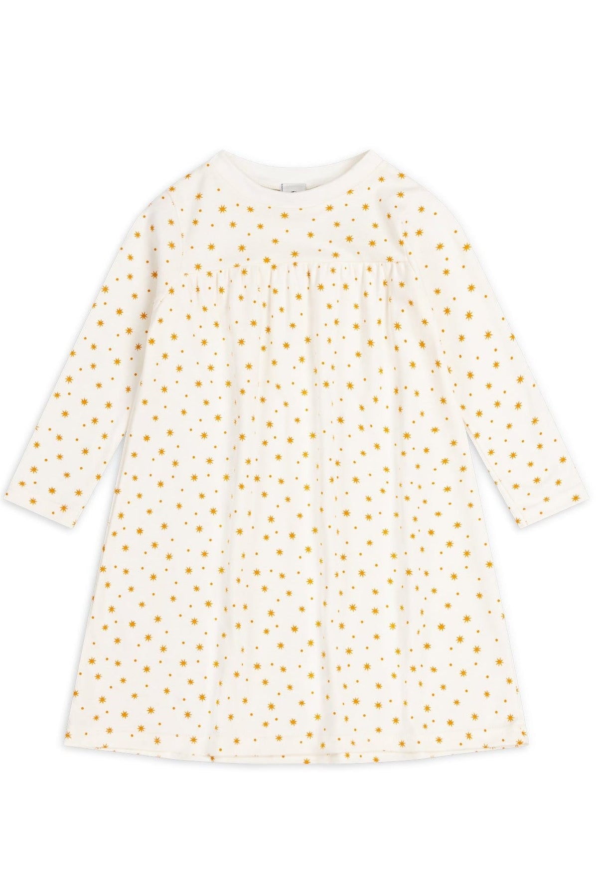 KIDS SLEEP DRESS | CARAMEL STAR & DOT