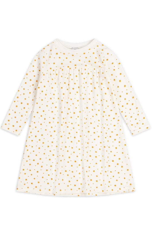 KIDS SLEEP DRESS | CARAMEL STAR & DOT