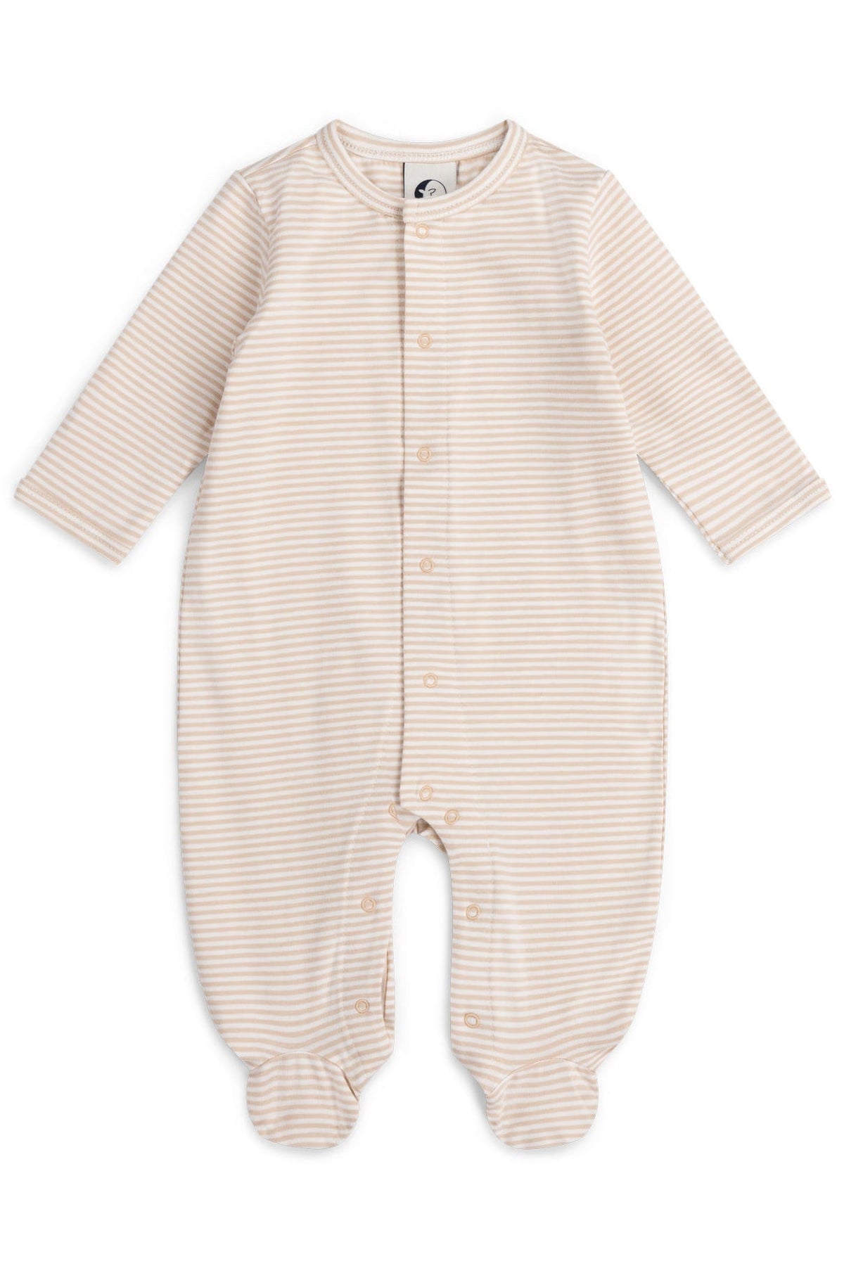 BABY SLEEPSUIT | OAT STRIPE