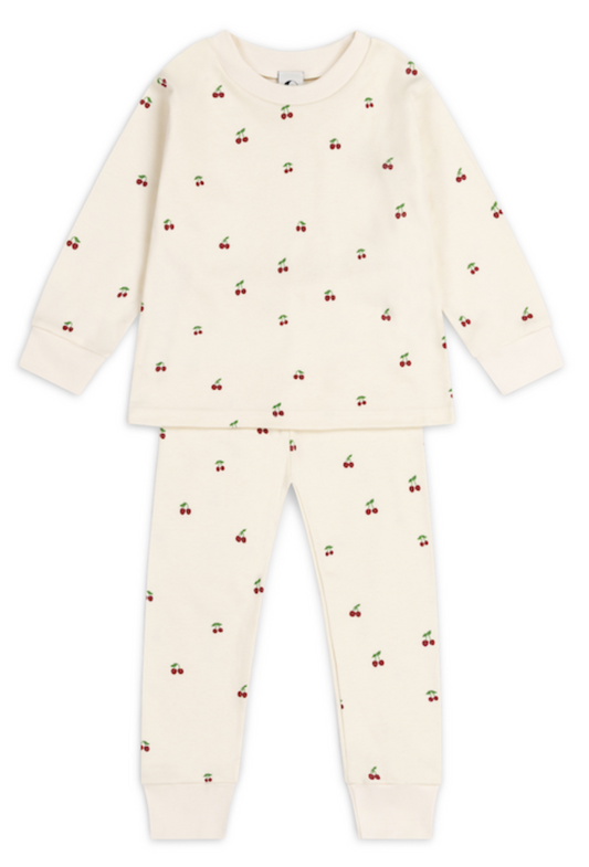 KIDS CLASSIC PYJAMA SET | CHERRY ON OATMEAL