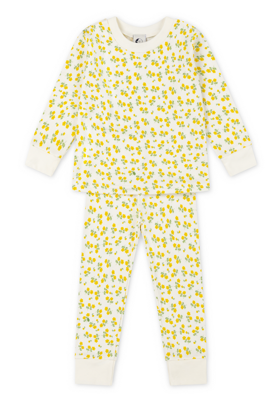 KIDS CLASSIC PYJAMA SET | TEA FLORAL YELLOW