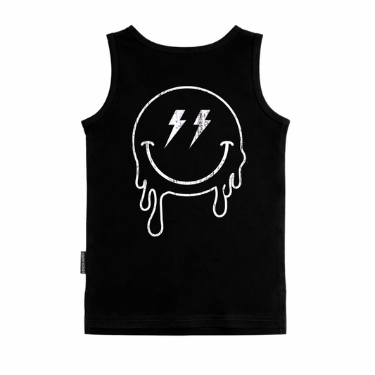 SMILEY TANK - BLACK