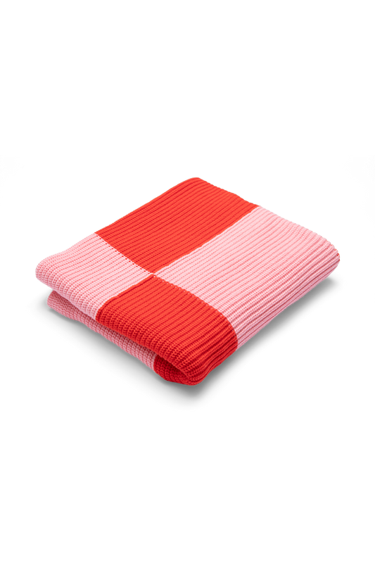 Sunday Blanket - Pink + Red