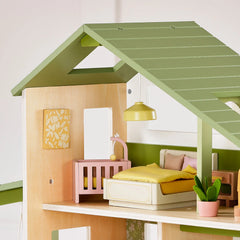 Tiny Land® Sweetwood Edge Dollhouse - Green & Pink
