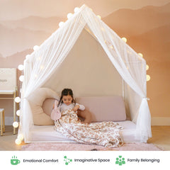 Tiny Land® Kids Tent – Large Cozy Tent with Star Lights