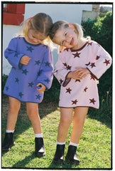Lucky Stars Dress - Soft Pink