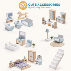ROBUD Simple Nordic Doll House