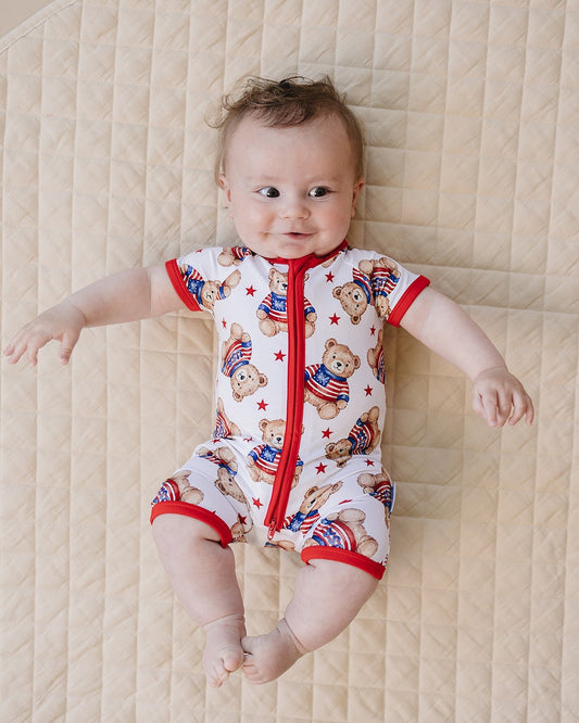 Bamboo Shorty Romper | American Bear