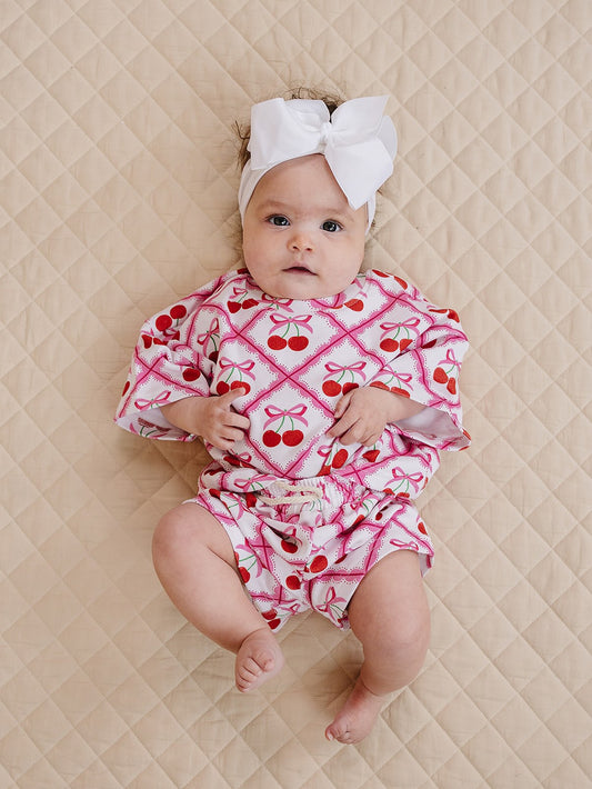 Shorts Set | Cherry Bow