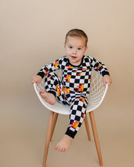 Bamboo Two Piece Set | Checker Blaze