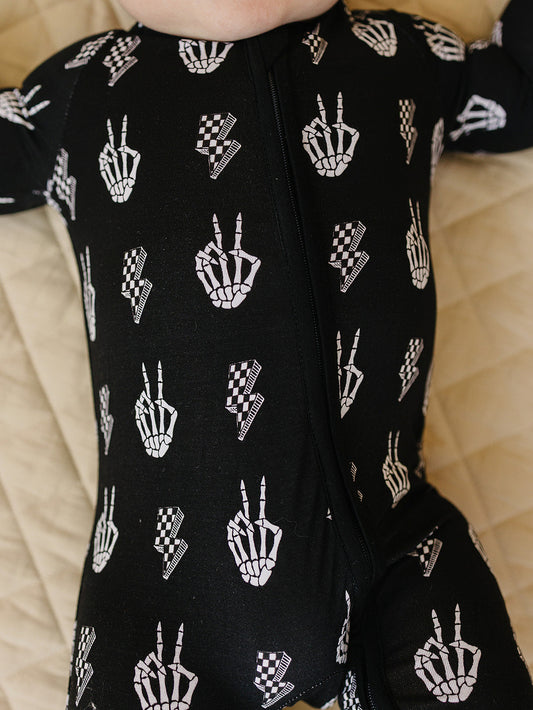 Bamboo Zip Romper | Skelly Vibes
